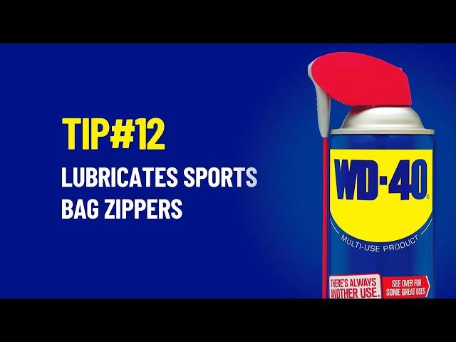 How To Lubricate Stuck Zippers Using WD-40 Multi-Use Product