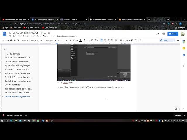 David Aji Santosa Live Stream