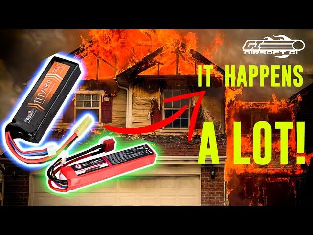 YOU WILL BURN YOUR HOUSE DOWN! - Li-Po Battery Safety Guide | Airsoft GI