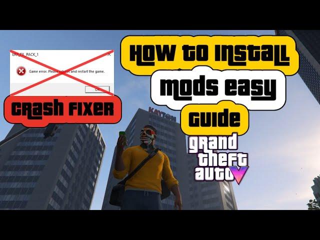 How To Install CRASH FIX Mods for GTA 5 - EASY GUIDE