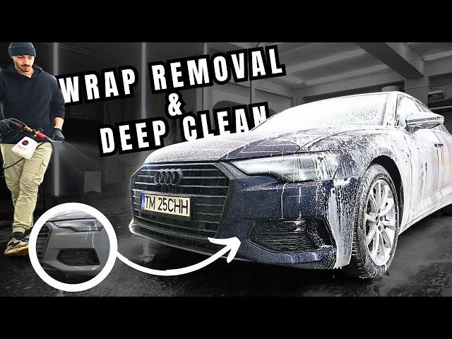 Audi A6 Detailing And Vinyl Wrap Removal - CAR DETAILING