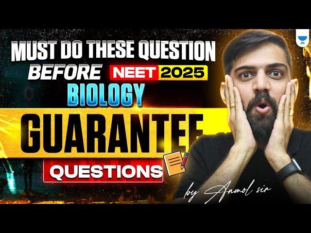 Guarantee NEET 2025 Biology MCQs NEET 2025 | NEET Biology Most Expected Questions 2025