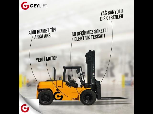 Дизельные погрузчики 10 тонн Ceylift CY100D в "Роктрак Рус"