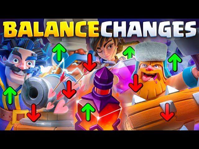 CLASH ROYALE has ANNOUNCED *NEW* BALANCE CHANGES!