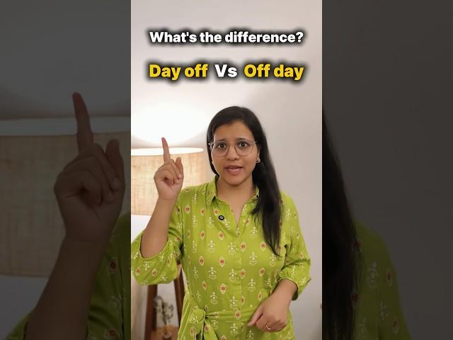 Common English Mistake – Off Day or Day Off? #learnenglish #spokenenglish #english