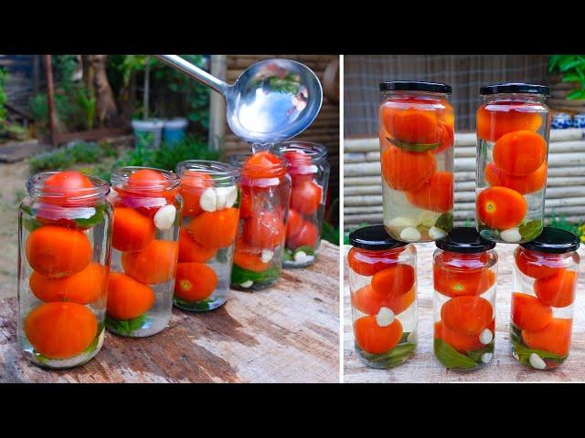 New Method Preserves Fresh Tomatoes For Years | Harvesting From The Garden And Preserving For Winter