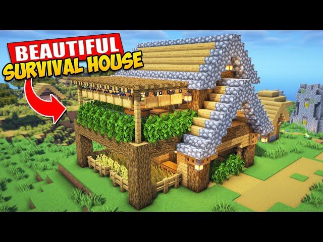 Minecraft | How to Build a Survival House | Tutorial