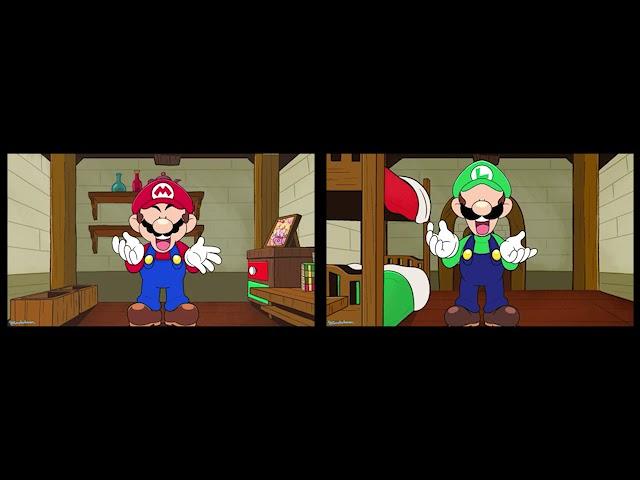 POV: You have an argument with Mario/Luigi split screen comparison