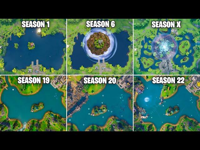 Evolution of Loot Lake in Fortnite (Chapter 1 Season 1 - Chapter 4 Season 5 OG)