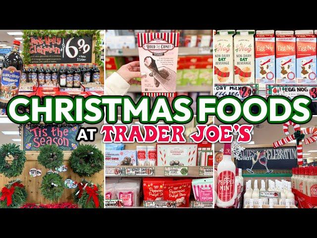 TRADER JOE'S CHRISTMAS *MUST HAVES* + Trader Joes Haul! | Holiday Foods w/ Peppermint EVERYTHING!