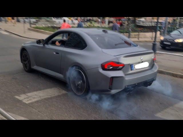 SPORT/SUPERCAR BRUTAL ACCELERATION AND ILLEGAL STREET BURNOUT