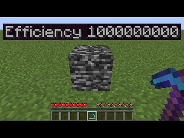 Can you mine bedrock with efficiency BILLION?!