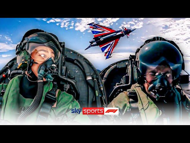 George Russell and Ted Kravitz fly Eurofighter Typhoons! 