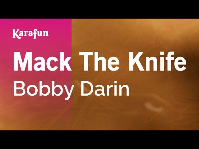 Mack the Knife - Bobby Darin | Karaoke Version | KaraFun