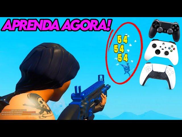 COMO TER A MIRA 10X MELHOR NO CONTROLE/CONSOLE! MELHOR CONFIGURAÇÃO DE FORTNITE! PS4/XBOX/PS5/SWITCH