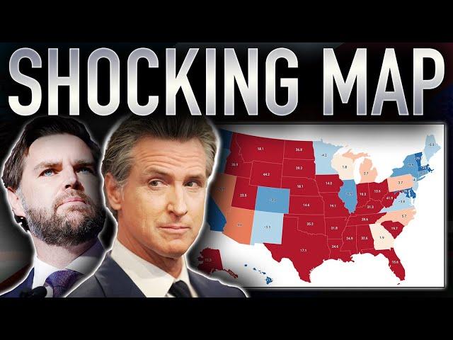 My SHOCKING 2028 Presidential Map | JD VANCE V. GAVIN NEWSOM