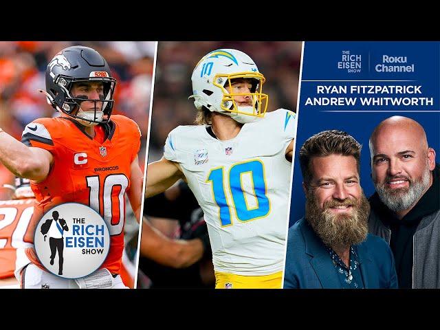 TNF’s Ryan Fitzpatrick & Andrew Whitworth Preview Broncs vs Chargers in WK 16 | The Rich Eisen Show