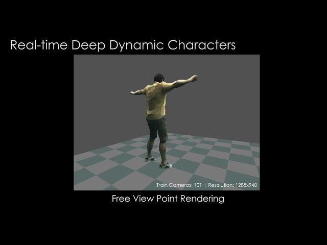 Real-time Deep Dynamic Characters (Teaser)