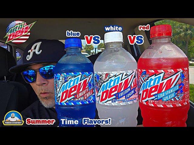 Mtn Dew® Star Spangled Splash, Freedom Fusion, Liberty Chill Review! | theendorsement