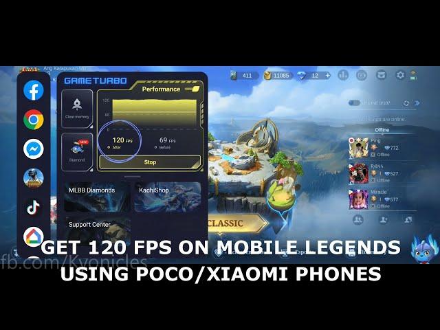 MOBILE LEGENDS 120 FPS TUTORIAL | POCO AND XIAOMI PHONES