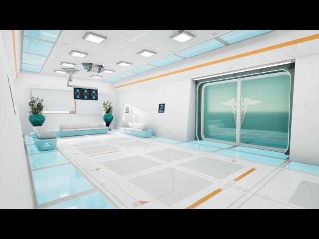 Modular Futuristic Sci-Fi Hospital Unreal Engine Marketplace