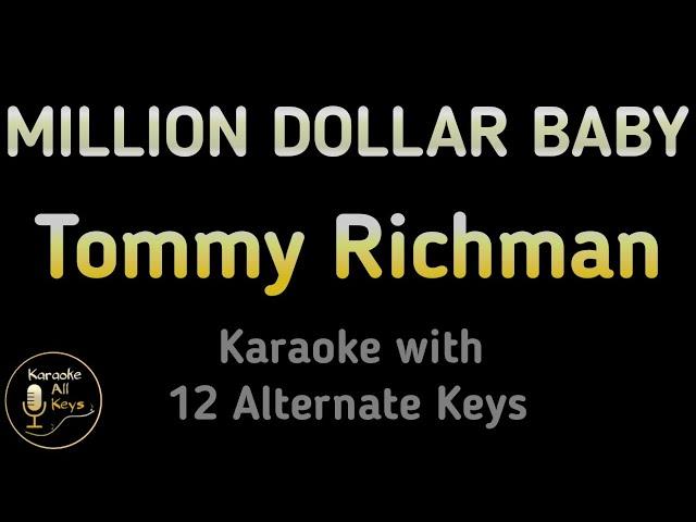 Tommy Richman - MILLION DOLLAR BABY Karaoke Instrumental Lower Higher Female & Original Key