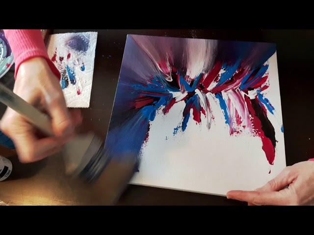 Abstract Acrylic Art Demo Inspired by Oliver Maass | Blending Exercise