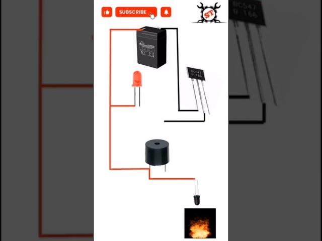 Infrared Fire Alarm Circuit||Saurabh technical|| #firealarmsound #viral #shorts #shortvideo #youtube