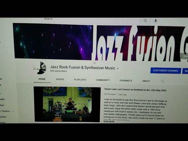 Jazz Rock Fusion & Synthesizer Music YouTube Channel Updates: Shopping links, music streaming & more