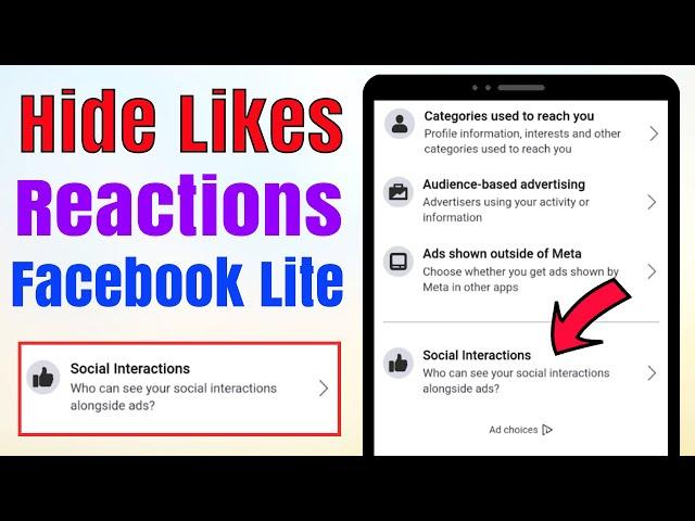 How to hide reactions on facebook lite 2023 || Hide likes facebook lite || fb lite app react count