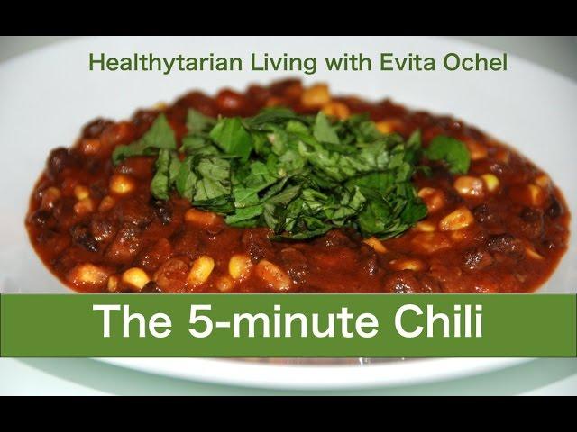 The 5-Minute Healthytarian Chili (whole food vegan, oil-free)