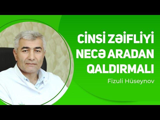 Cinsi zəifliyi necə aradan qaldırmalı ? | Fizuli Hüseynov