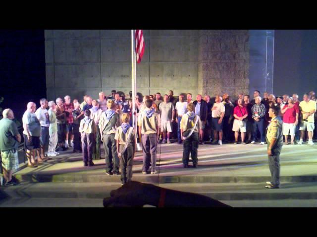 Troop 558 - Mount Rushmore Flag Ceremony