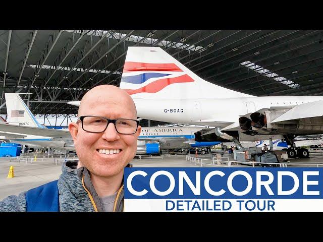 Detailed tour of a British Airways Aérospatiale / BAC Concorde