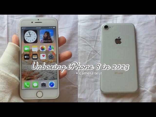 Unboxing iPhone 8 in 2023 + camera test / Aesthetic #unboxing #iphone #iphone8