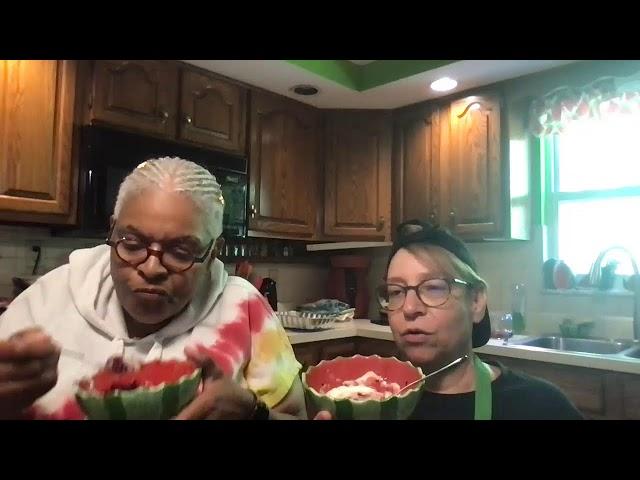 Bake with an apron on? or TOPLESS? LIVE! Coffee with the Rainbow Grannies!