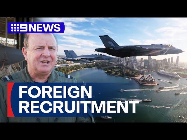 Hundreds of foreigners invited to join Australian Defence Force | 9 News Australia