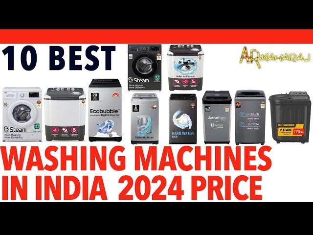 Top 10 Best Washing Machines iN India 2024 Price |  Top Load | Front Load | Fully / Semi Automatic