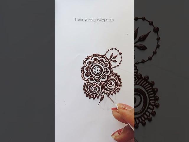 Beautiful flower mehndi design| Arabic Mehndi| mandala mehndi design  #viralshort #mehndi #shots