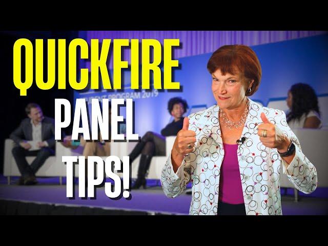 How To Do A Rapid Fire Format At A Panel Discussion