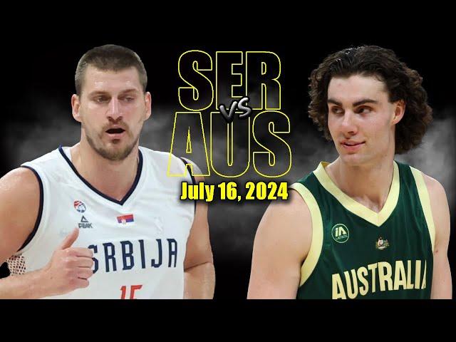 Serbia vs Australia Full Game Highlights - 2024 Olympics | July 16, 2024