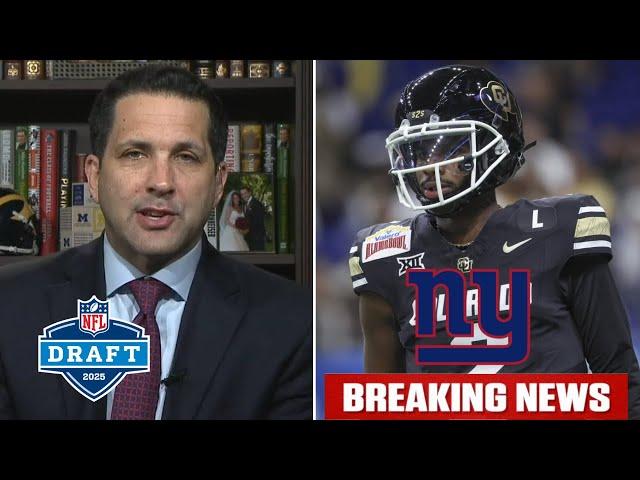 BREAKING NEWS: The Giants taking QB Shedeur Sanders with No. 3 pick in Mel Kiper's 2025 mock draft