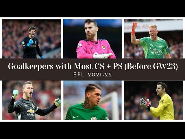 Goalkeepers with Most CS + PS in EPL 2021/22 (Before GW23)| Volume 162 | #Shorts | Maddie's Shorties