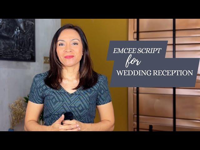 MC Script Sample for Wedding Reception | Emcee for Wedding