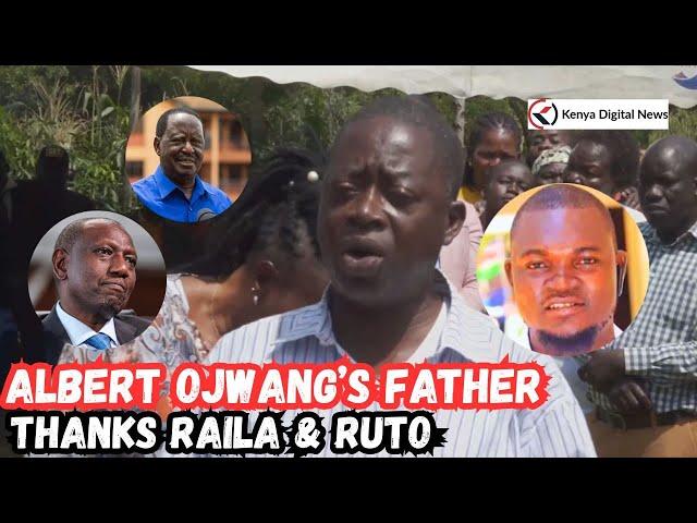 'Raila alinipigia Simu,' Albert Ojwang's Father Speaks for the first time in Kakoth After his Loss!
