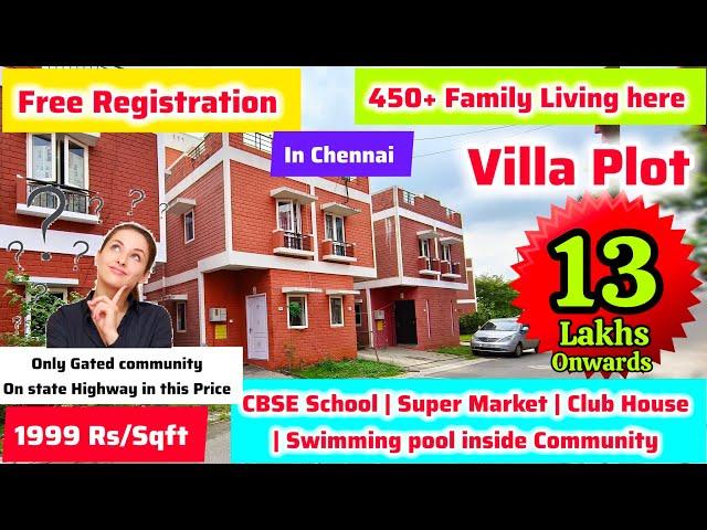 Free RegistrationPlot 13 Lakh onwards450+ Family,CBSE School,Super Market Inside Community 1999Rs