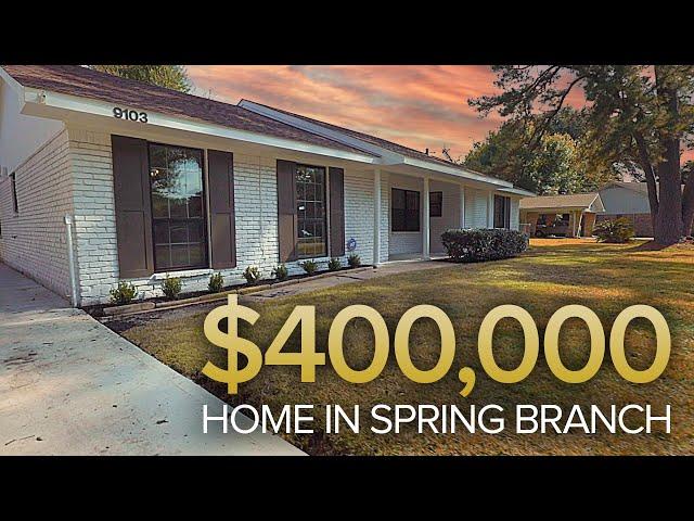 What $400,000 Gets You in Spring Branch | Home Tour in Houston, TX