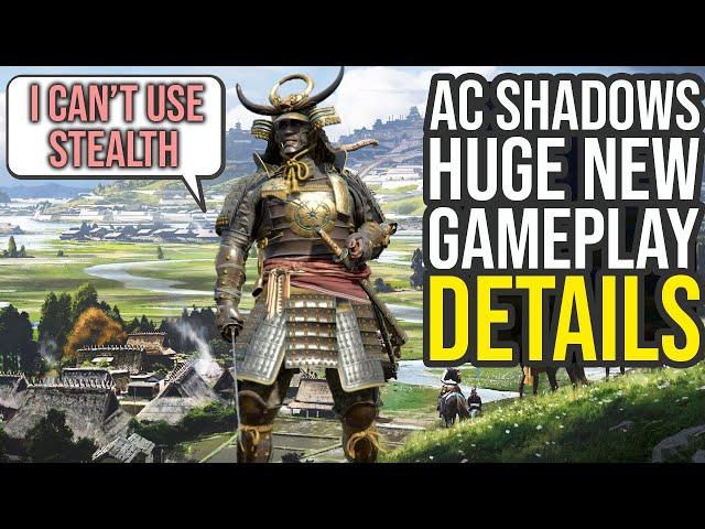 New Assassin's Creed Shadows Gameplay Details Reveal Huge Differences...