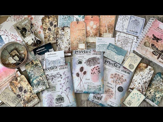 New PaperArtsy Stamps - Winter Botanical Textures