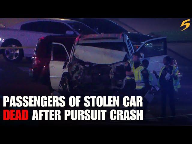2 dead, 6 injured including officer after police chase turned crash, MPD says